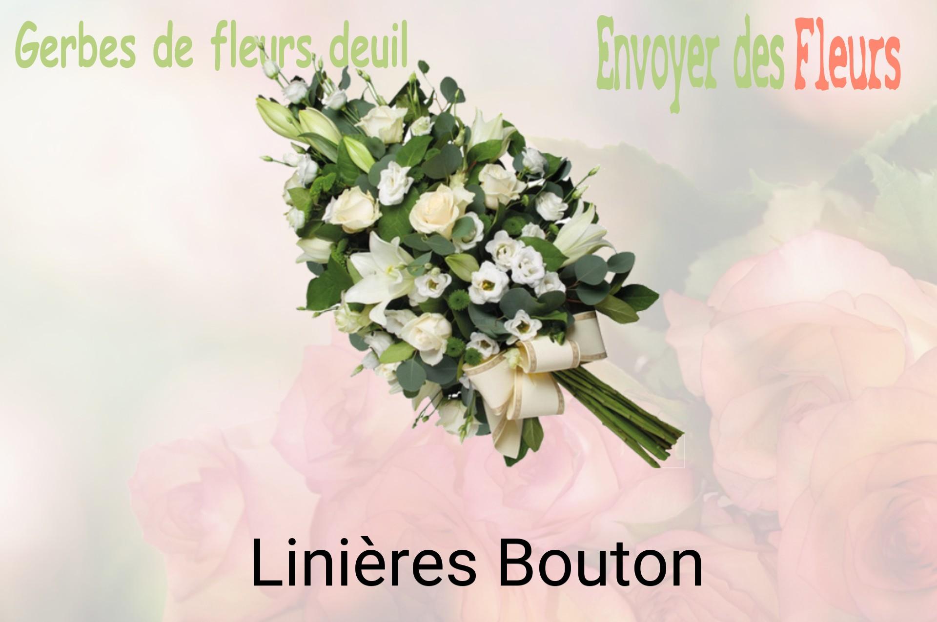 Gerbe de fleurs de deuil livrée à Linières-Bouton